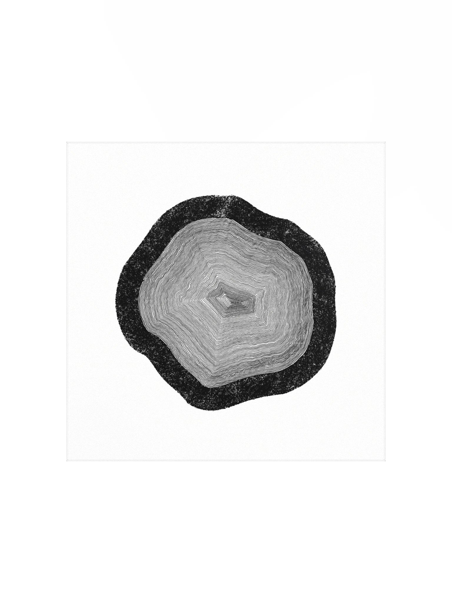 "Layers upon Layers" - Minimalist Poster (Wall Art) - White product image (1)