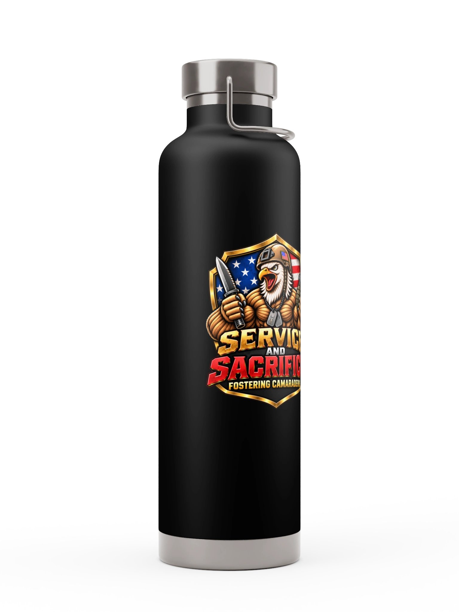 OG Logo + Flag insulated water bottle product image (3)