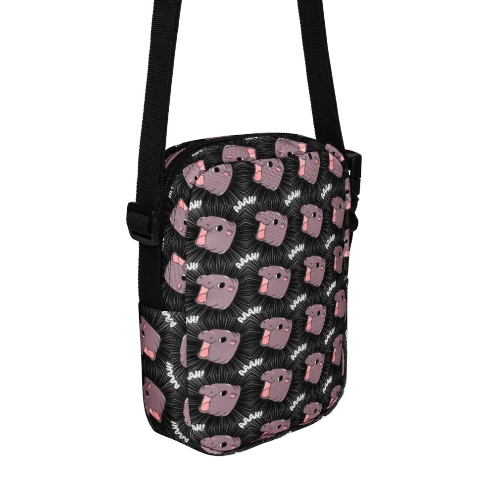 MOODENG'S BLACK AAAH! UTILITY CROSSBODY BAG! product image (2)