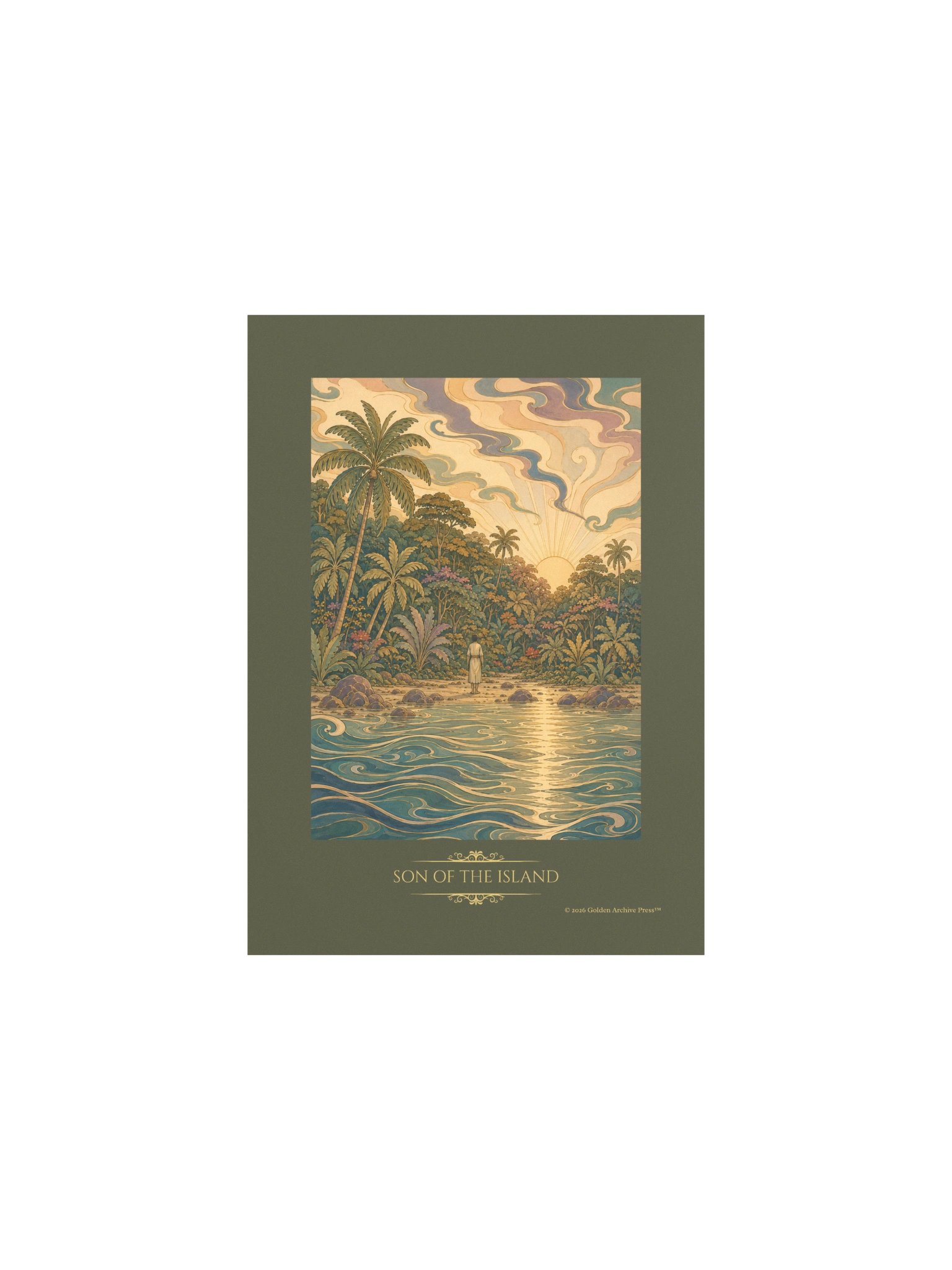Son of the Island — Art Nouveau Art Print (Return Home) product image (1)