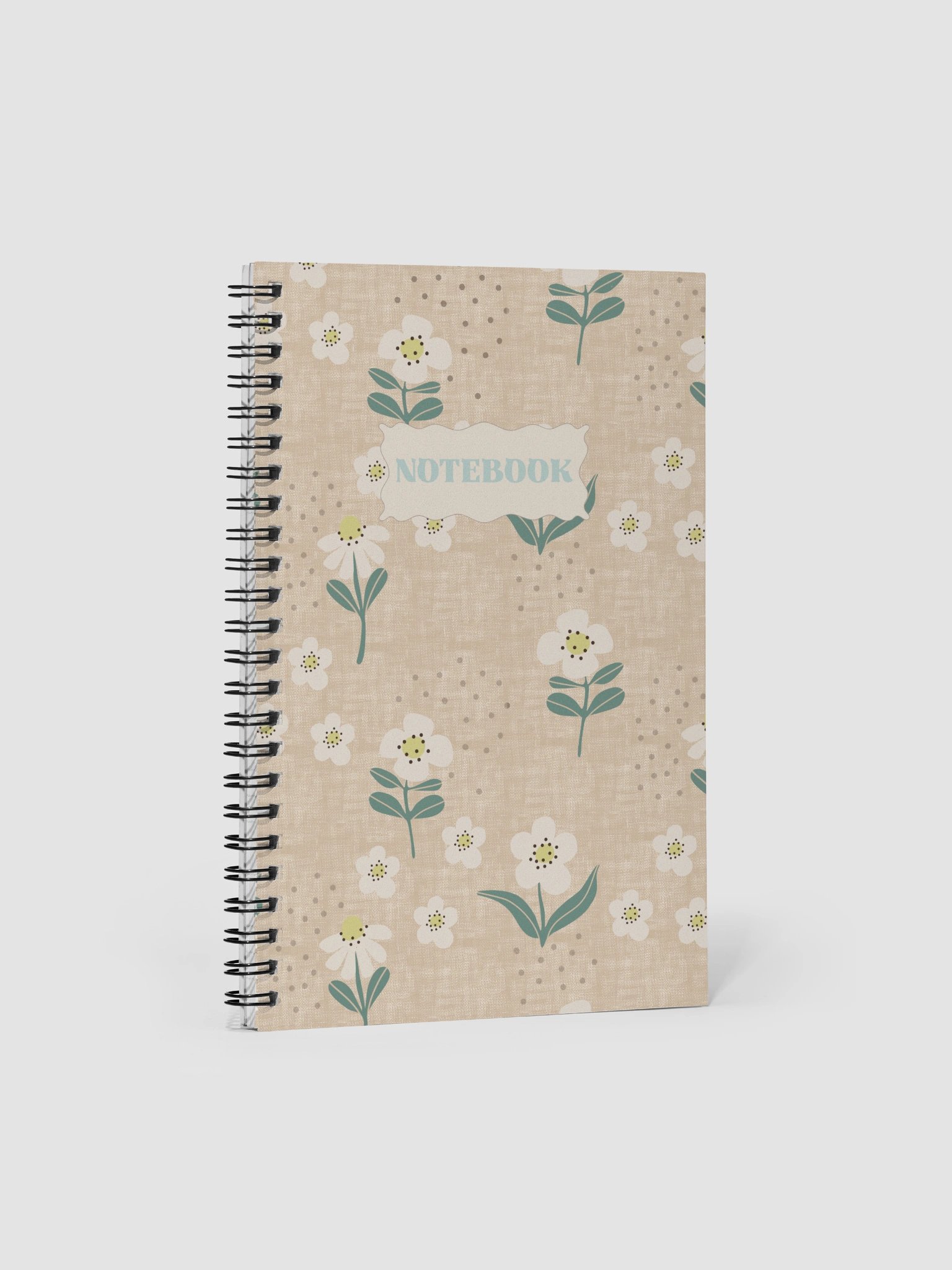 Field Daisies & Dots Spiral Notebook product image (2)