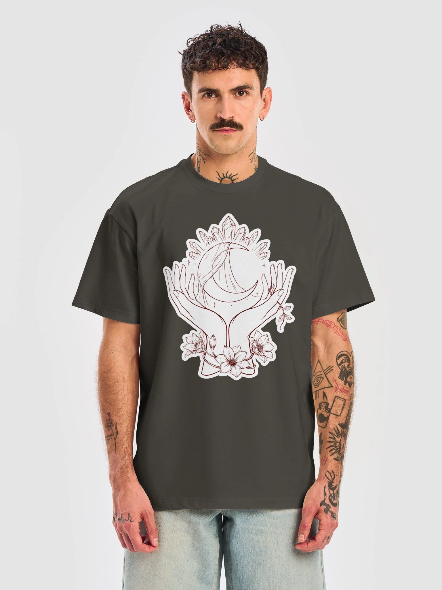 Manifest Moon // Divine Crystals Box Tee product image (7)