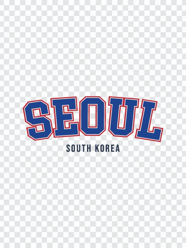 Seoul South Korea Varsity Typography Set | 서울 바시티 타이포그라피 벡터 디자인 product image (6)