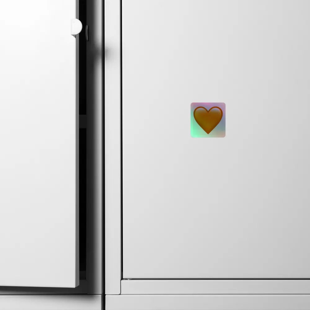 🧡Orange Heart Sticker product image (4)