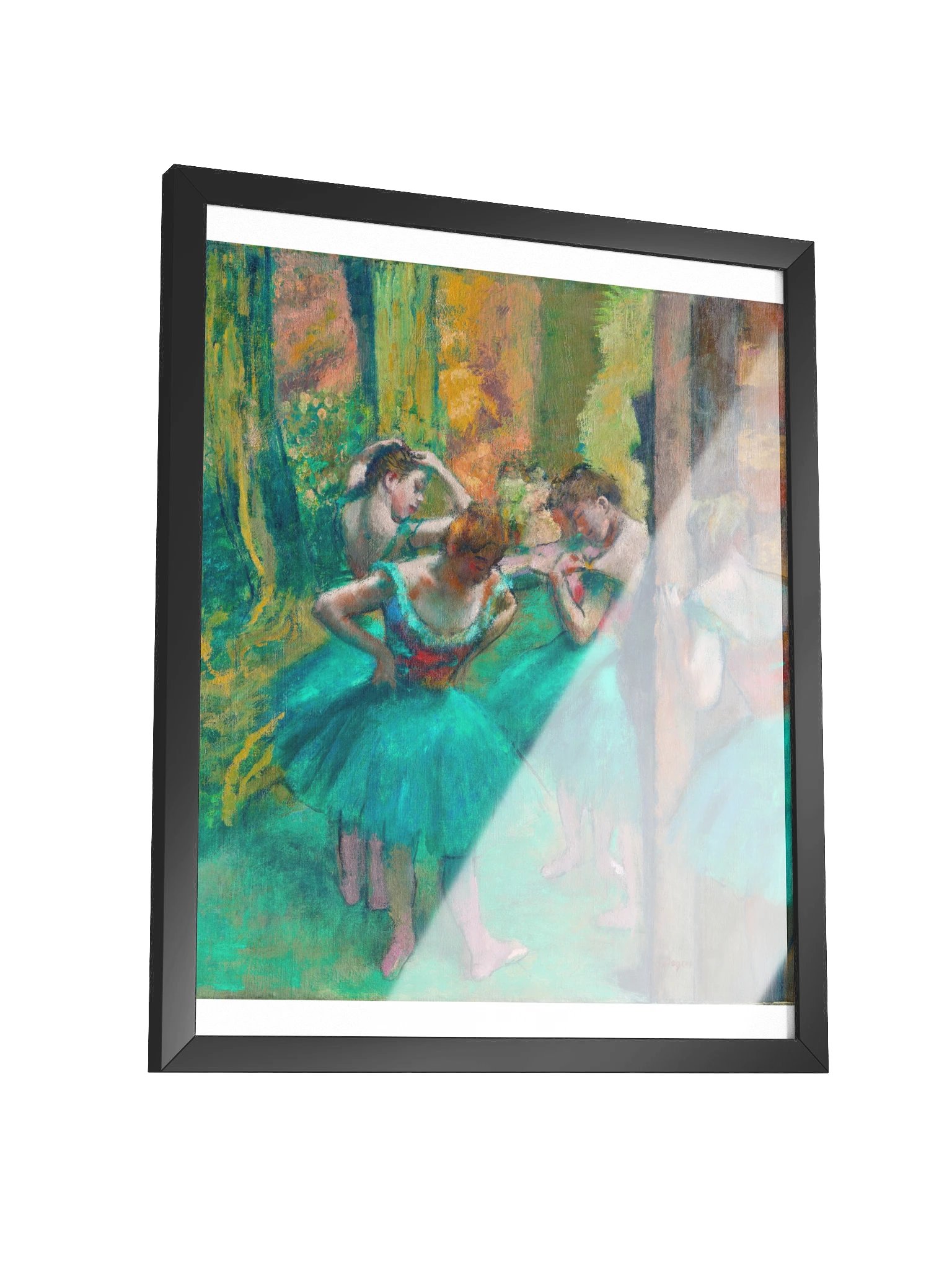 Dancers, Pink and Green — Large Framed Matte Poster product image (7)