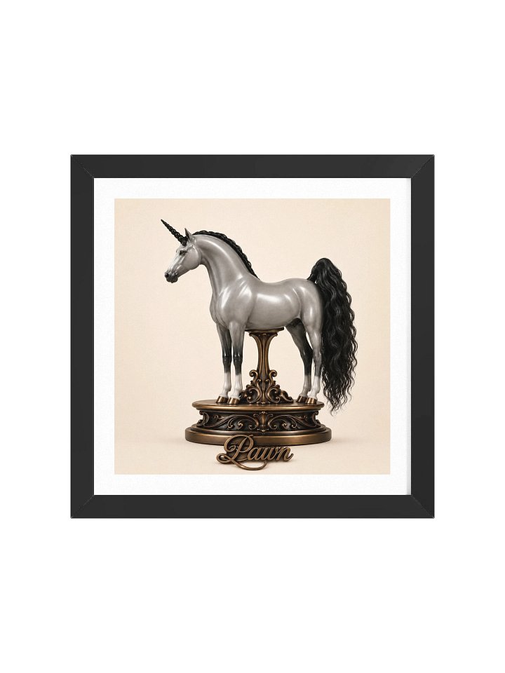 Chess Collection — Pawn Unicorn Framed Poster product image (49)