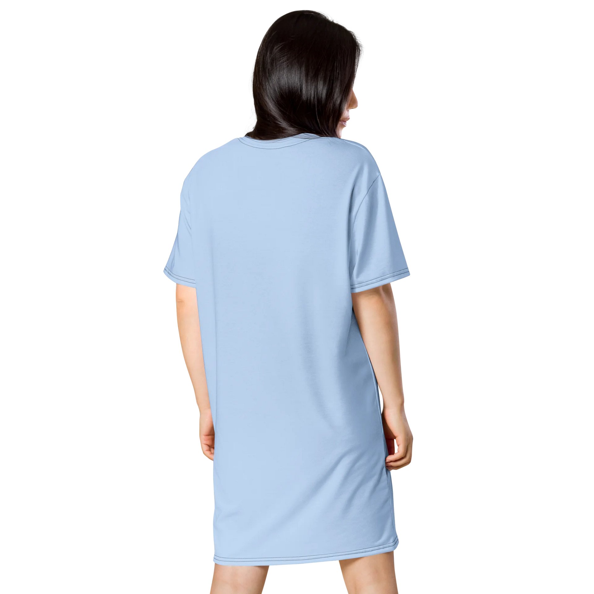 Oversized T-Shirt Dress - Serene Hawkes Blue, Sizes 2XS-6XL product image (2)