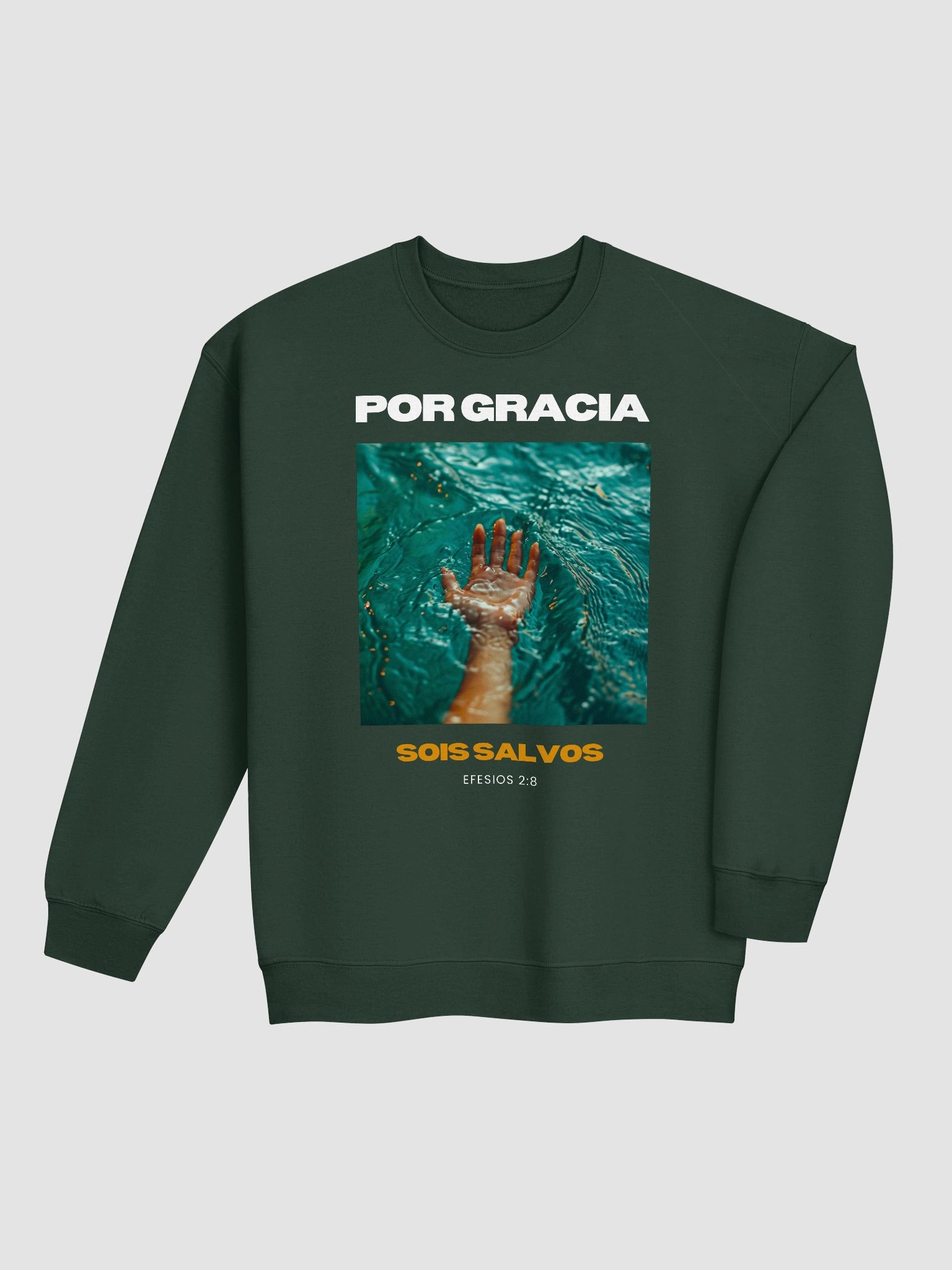 Sudadera Unisex Cuello Redondo | Por gracia sois salvos product image (13)