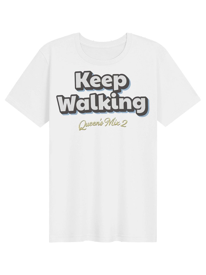 Keep Walking Soft Tee (blue text shadow) product image (2)