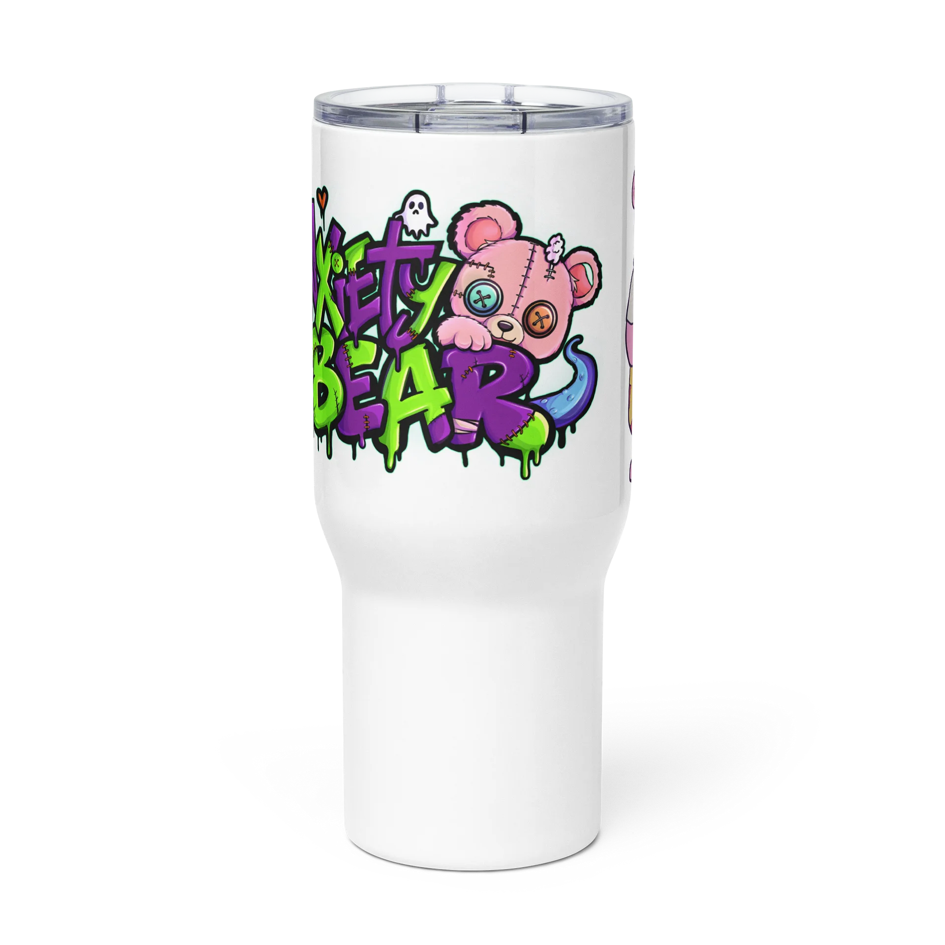 Anxiety Bear Scare Bear: LeatherBear Tumbler product image (3)