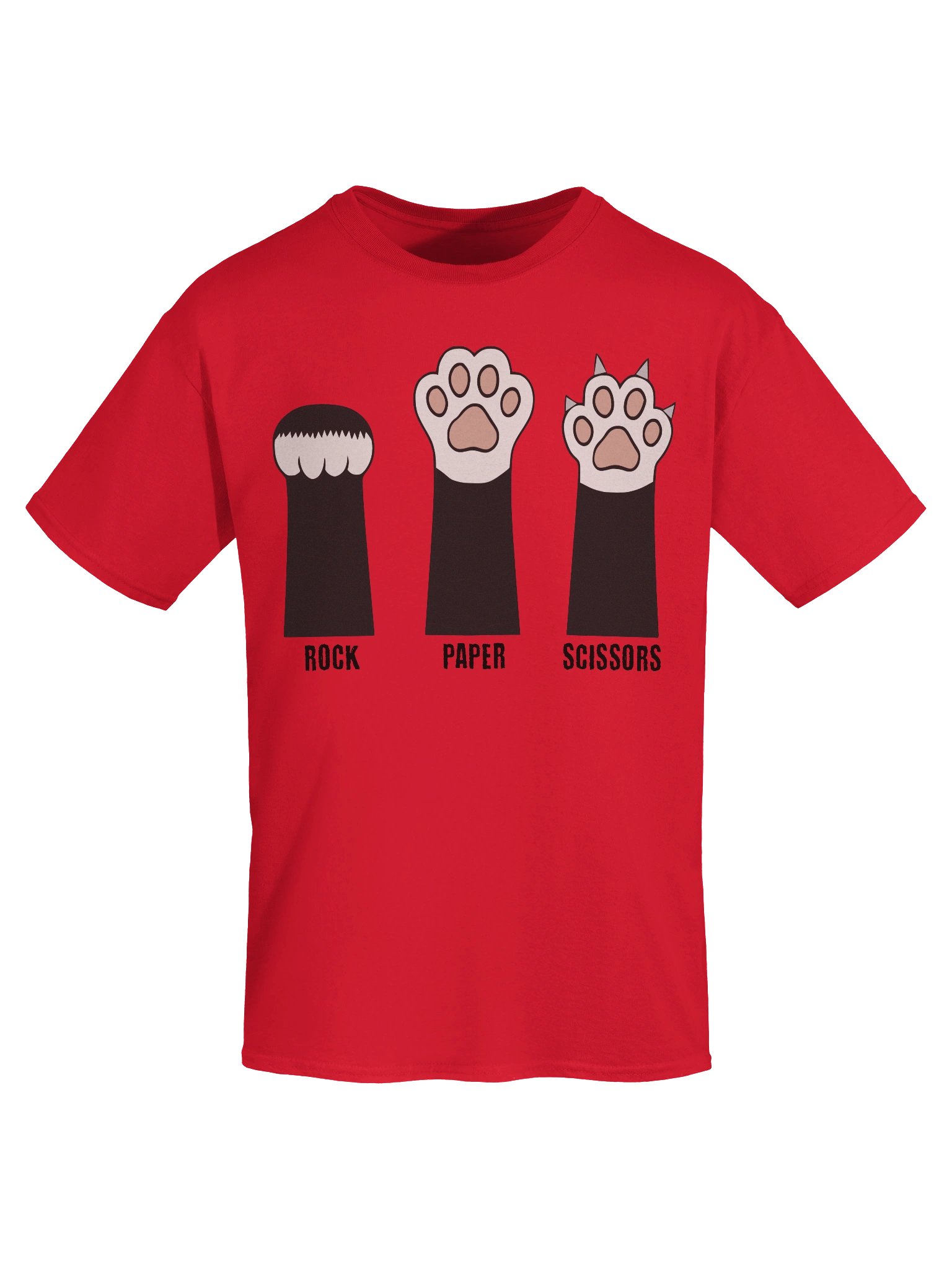 Rock Paper Scissors Cat Paw Meme Graphic T-Shirt product image (37)