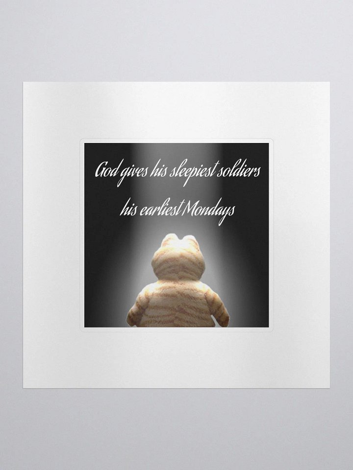 Sleepiest Soldier Sticker product image (1)