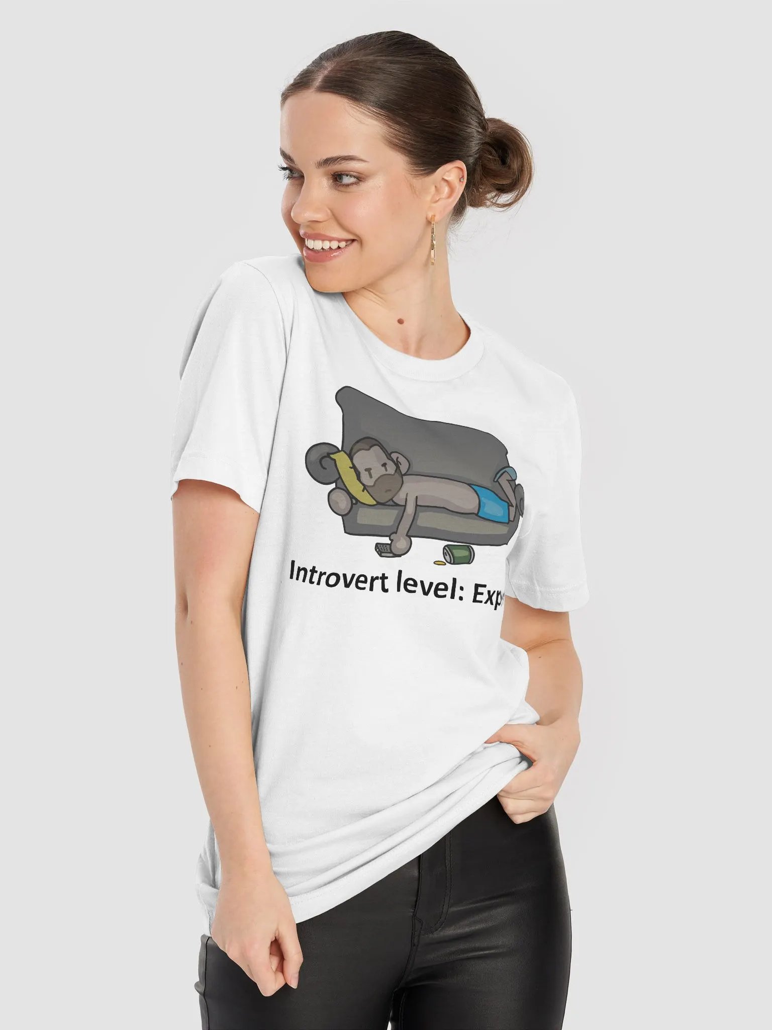 Introvert T-Shirt | White product image (8)