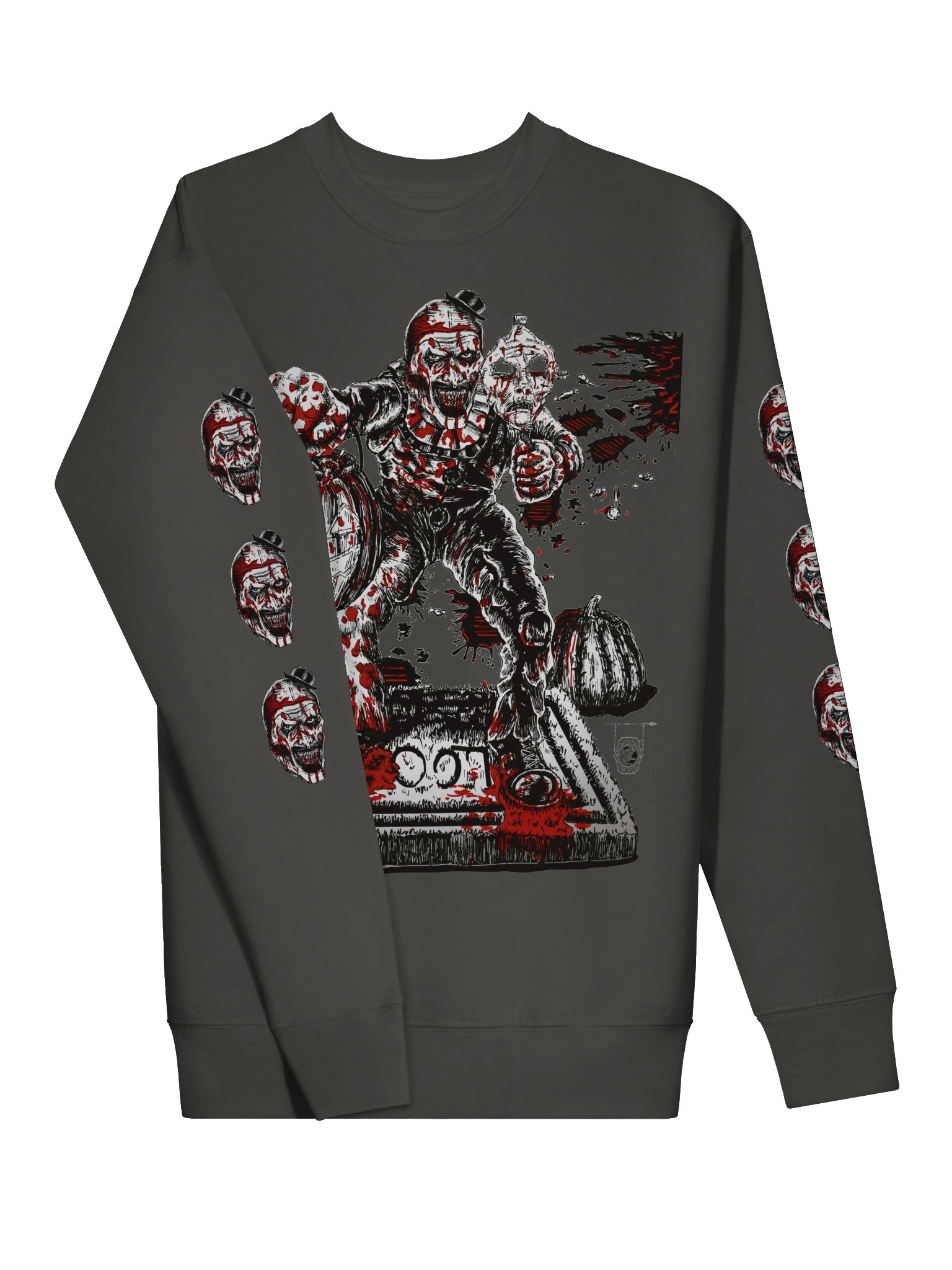 Trick or Treat with Art the Clown- Bloody Version- Unisex SweatShirt product image (15)