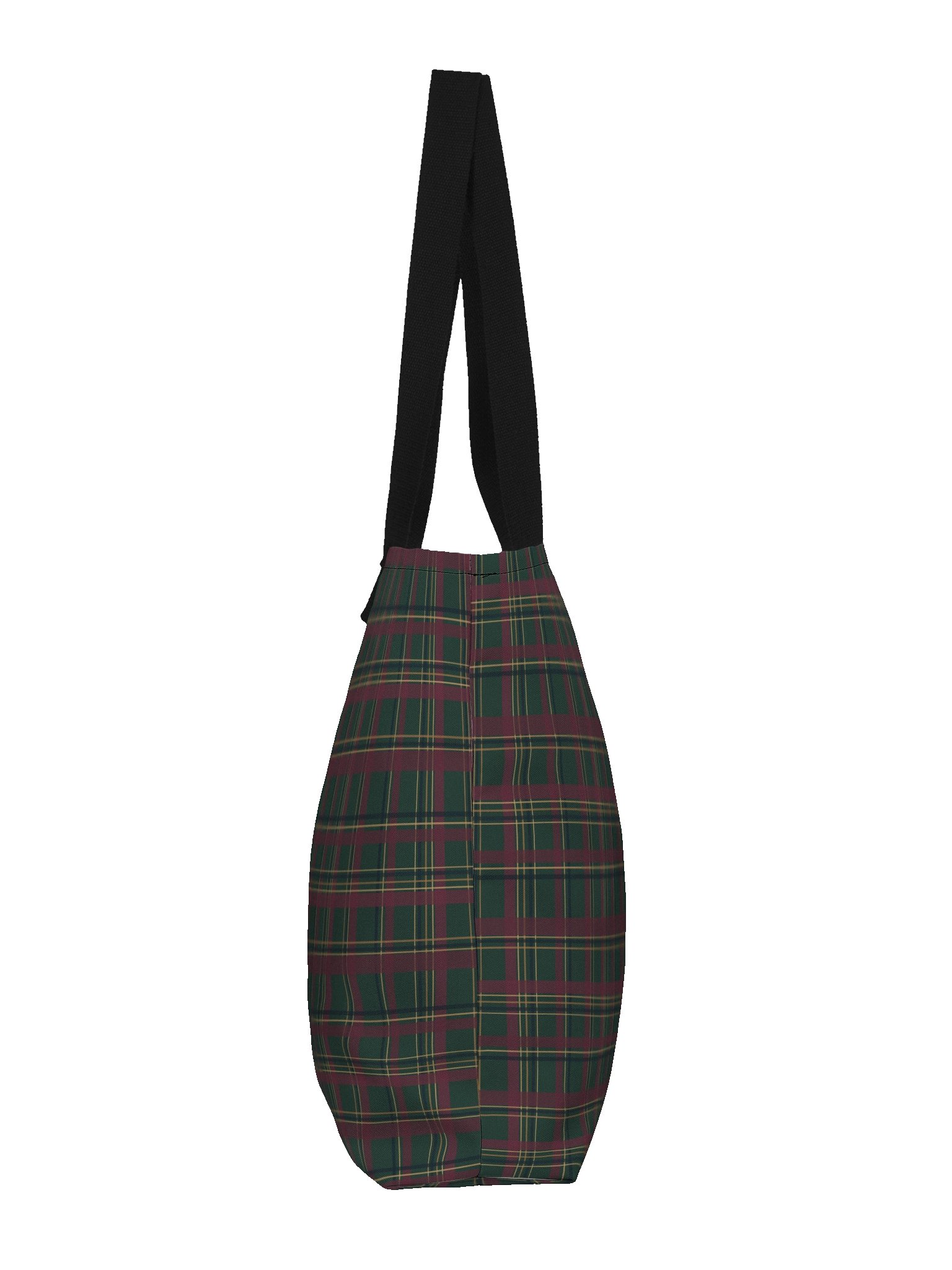 Heritage Plaid Large Tote Bag – Vintage Tartan Shoulder Bag with Pocket product image (4)