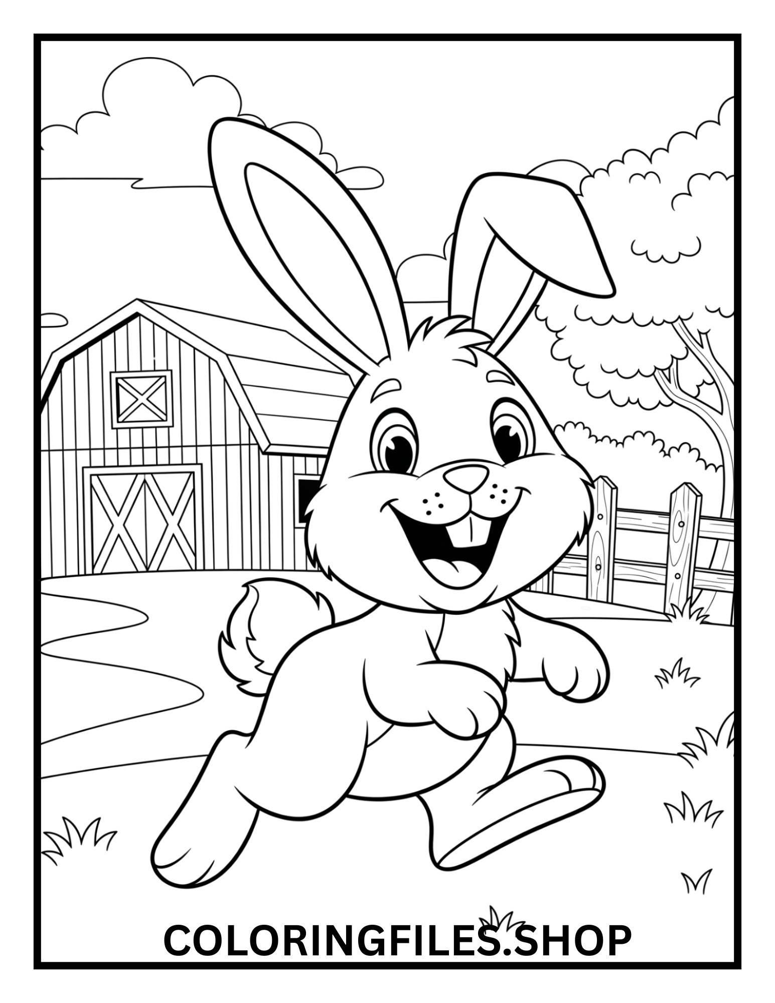 Farm Animals Coloring Pages Printable for Kids product image (4)