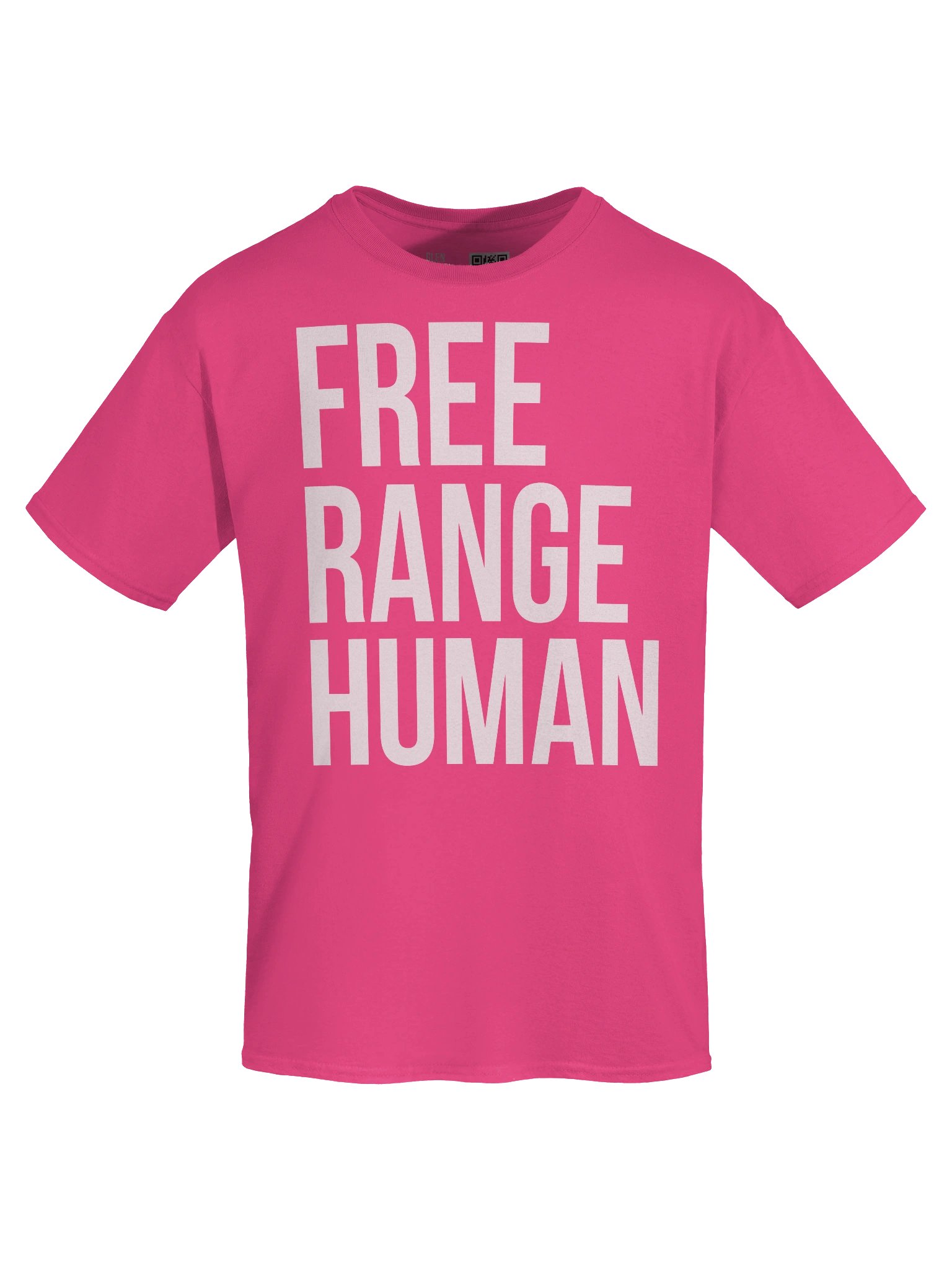 Free Range Human T-Shirt (White Print) product image (7)