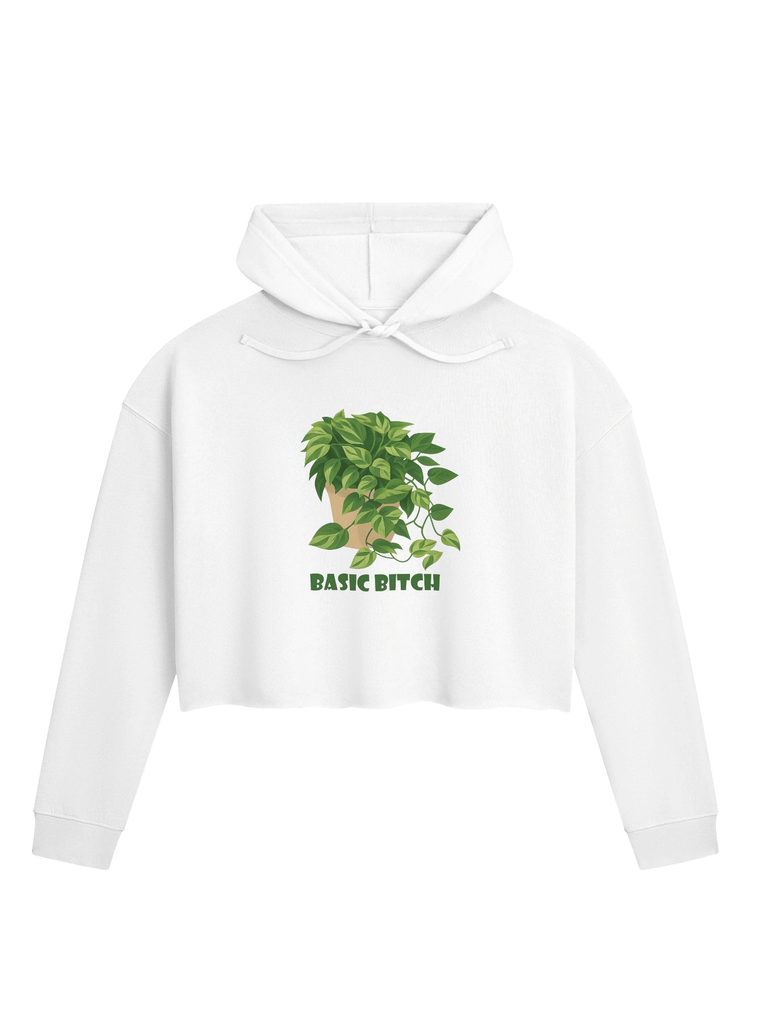Basic Bitch Crop Pullover Hoodie product image (3)