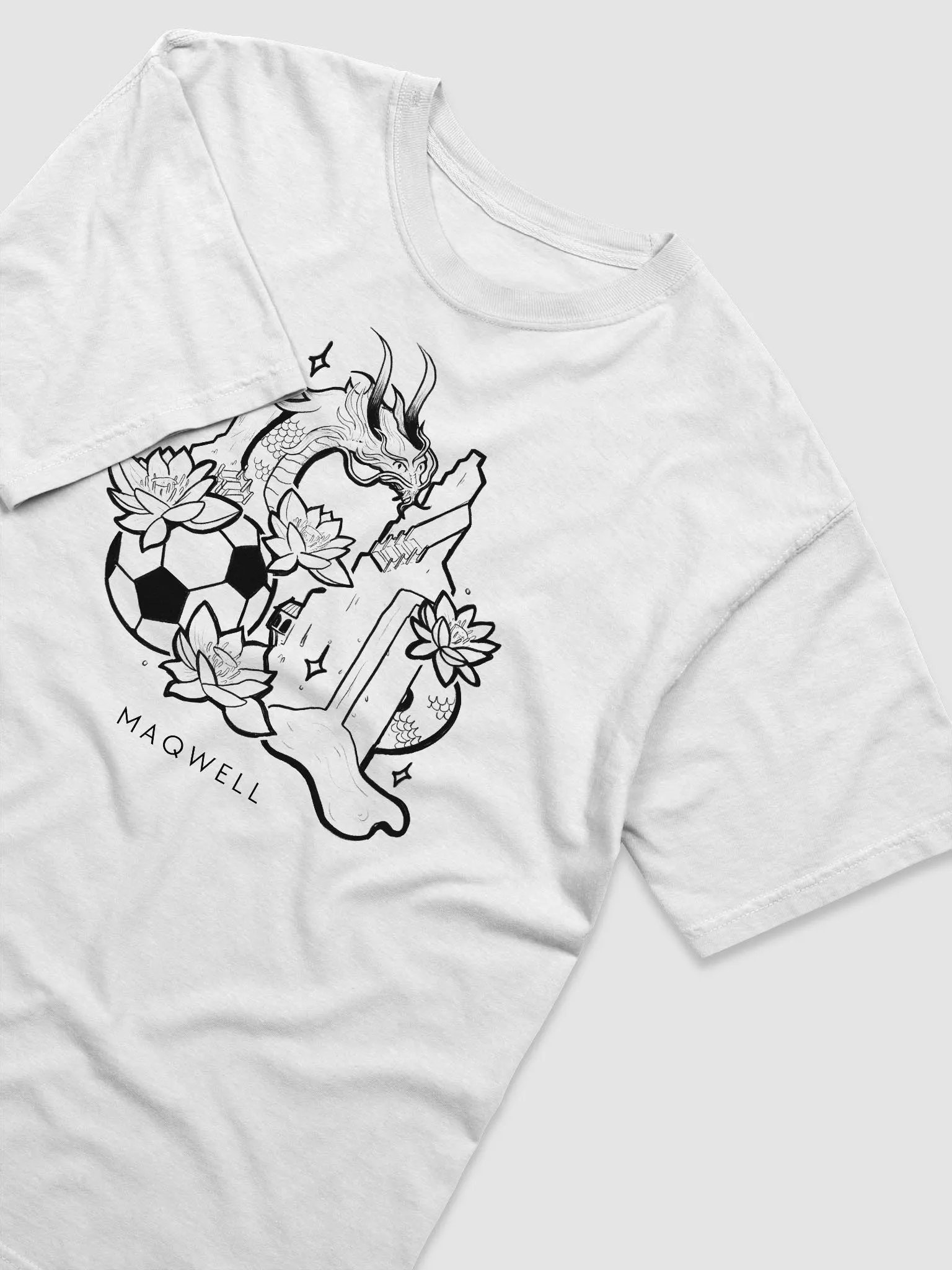 White Maqwell Viet Dragon T-Shirt product image (3)