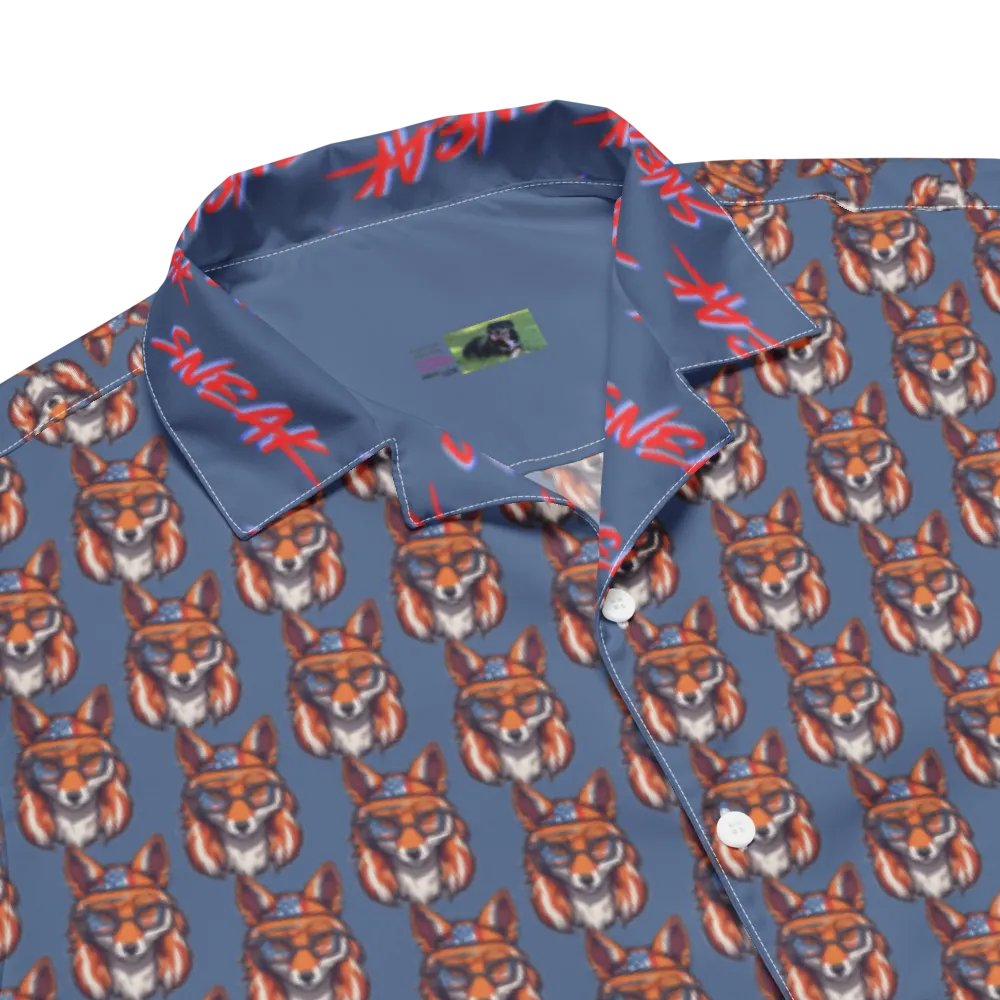 Mullet Fox All Over Print Hawaiian Tee - July 4th product image (6)