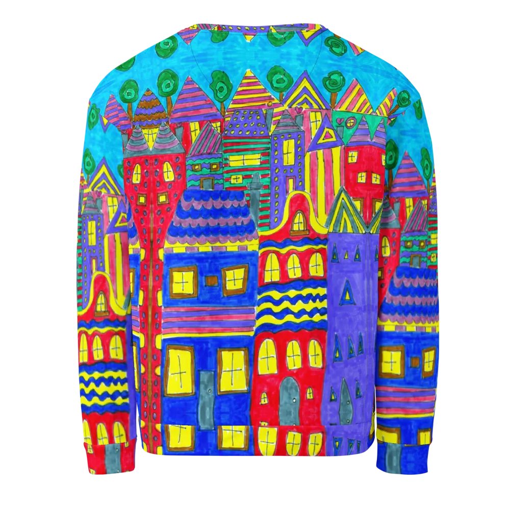 Abstract Playful Houses Unisex Sweatshirt product image (6)