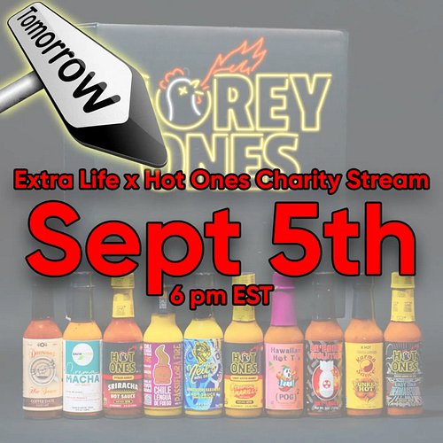 See you tomorrow when we take on the @HotOnes Wings of Death for kids in the @CMNstl through @ExtraLife4kids!
🥵🔥🍗

Tune in at...