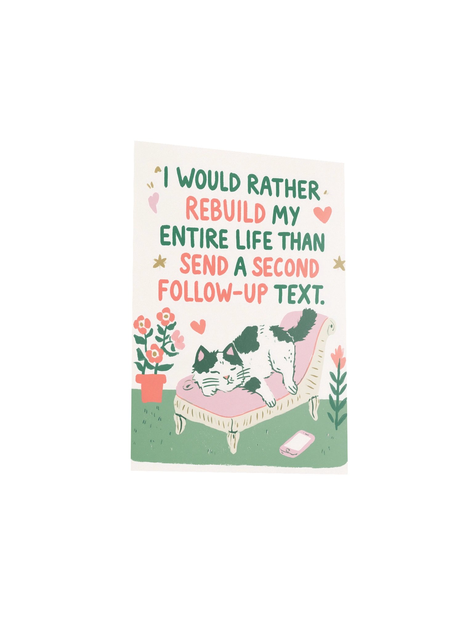 Rather Rebuild My Life Cat Poster product image (19)