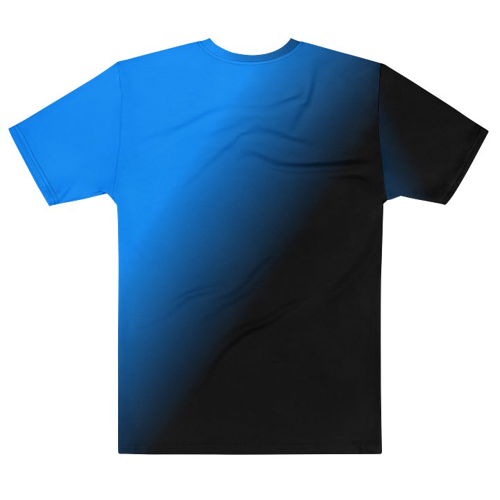 "Blue Fade" Cotton Crew Neck T-Shirt product image (2)