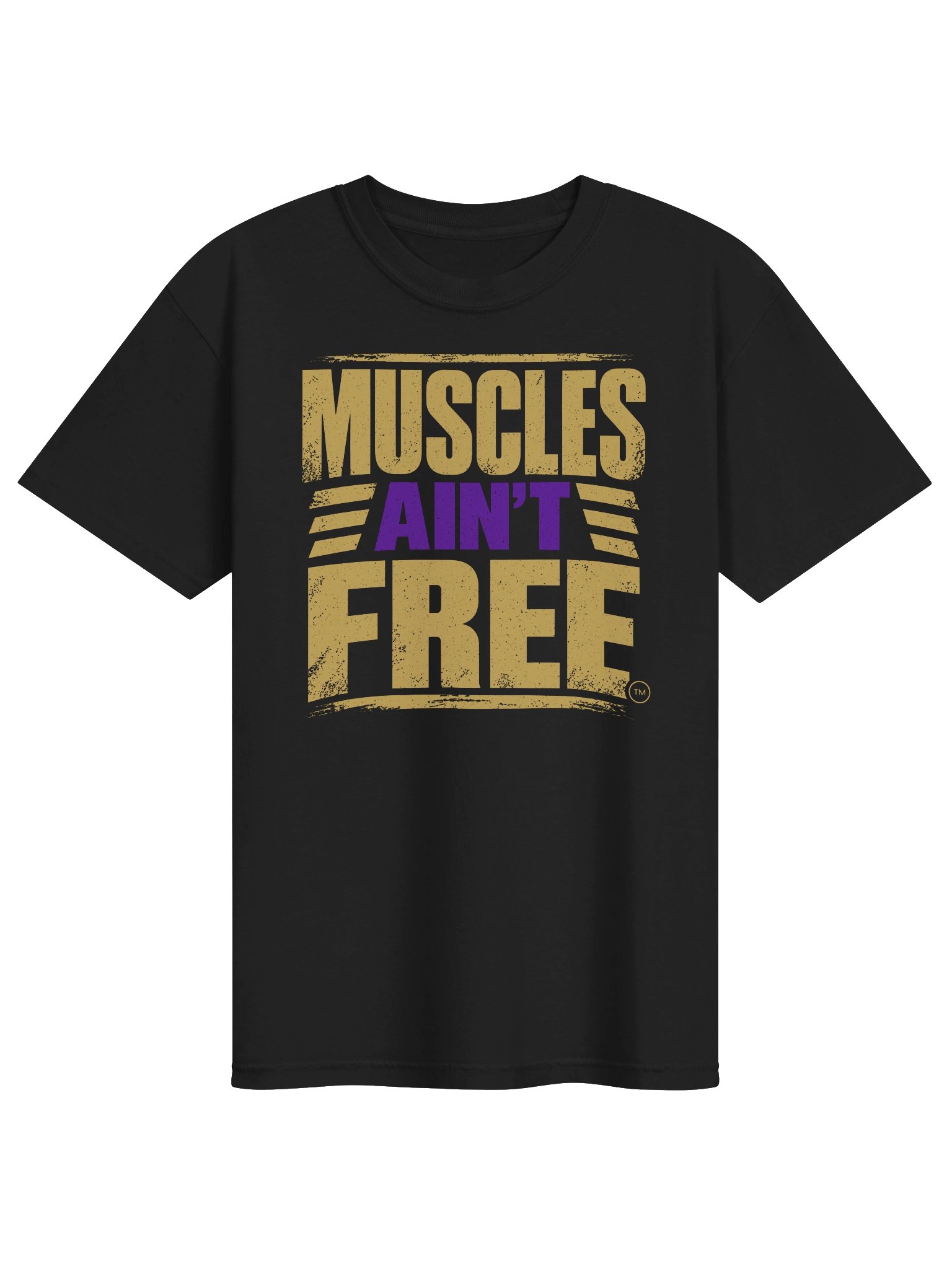 The "Muscles Ain't Free" Vintage Garment-Dyed Heavyweight Tee product image (8)