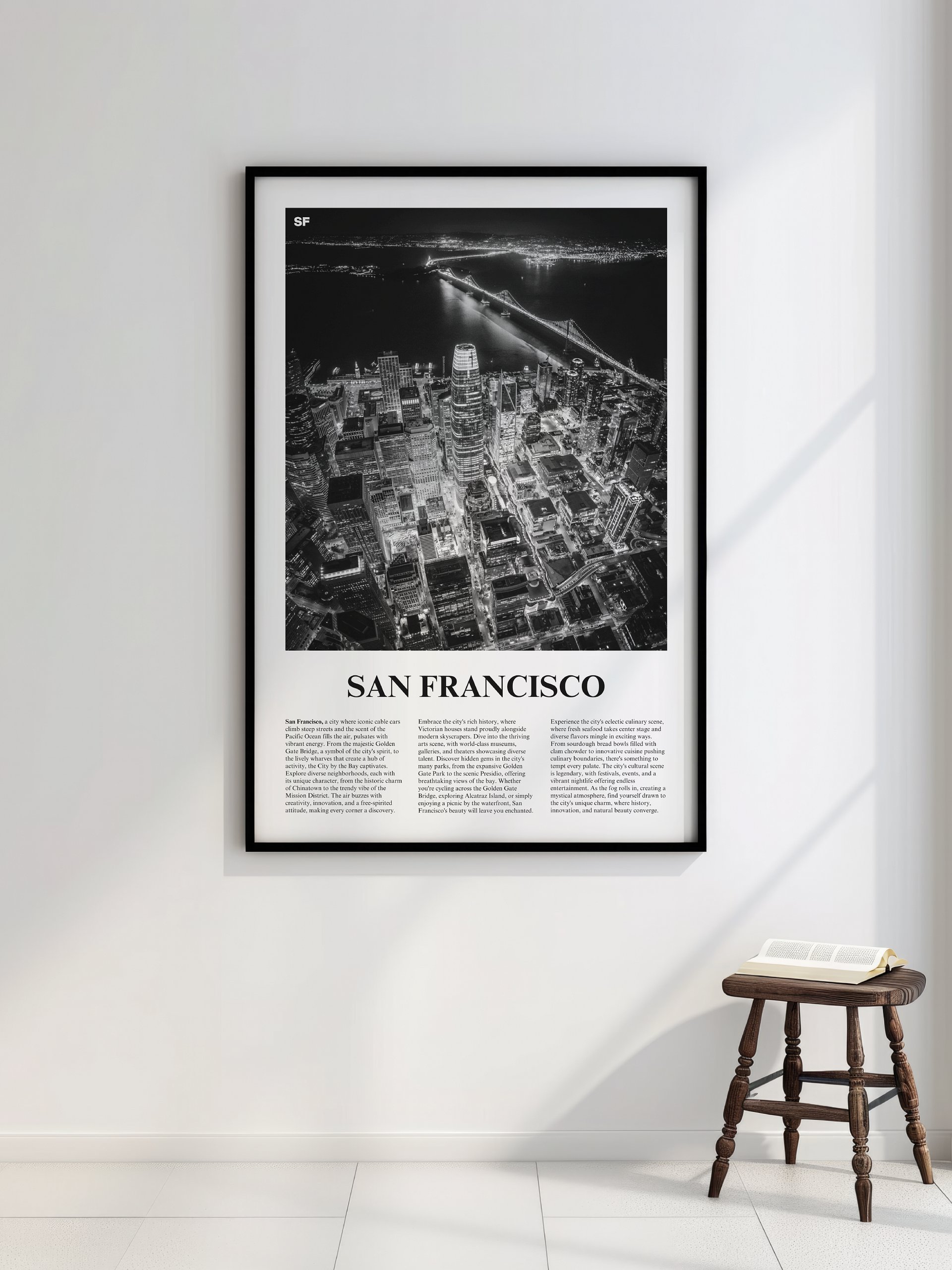 San Francisco 04 Newspaper Poster | Framed product image (2)