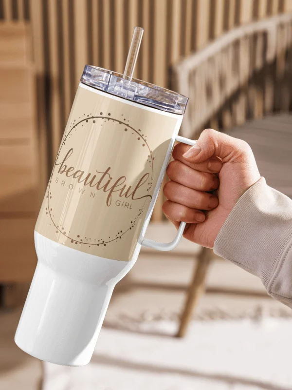 Beautiful Brown Girl Travel Mug product image (3)