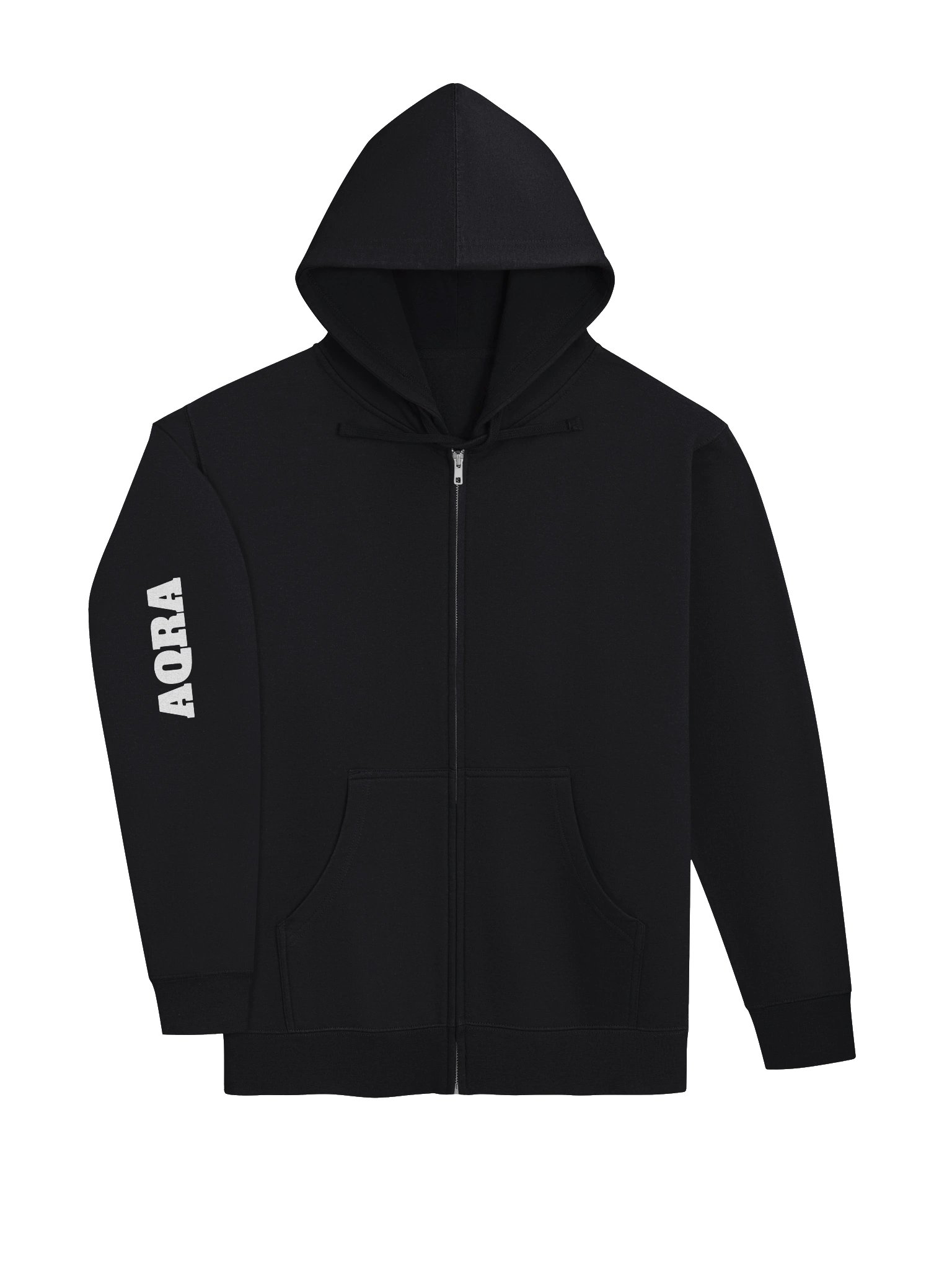 AORA Black Zip Hoodie product image (7)