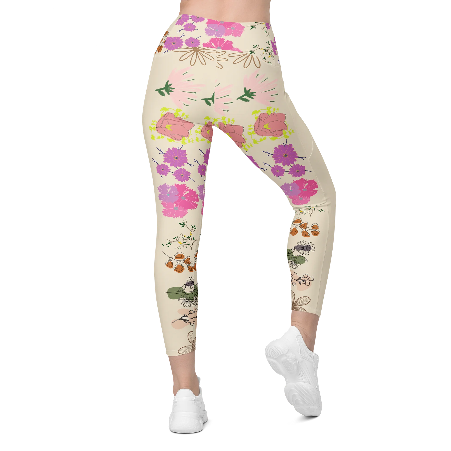'PHILIUS' Floral Fusion Crossover Leggings product image (2)