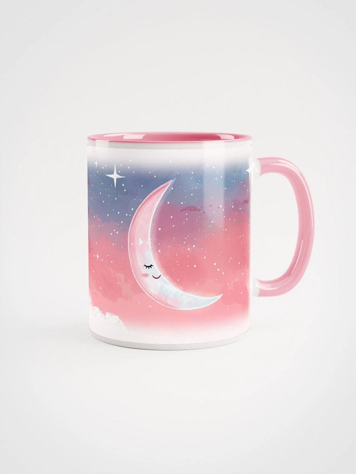 Moon In Pink Starry Sky Mug product image (1)