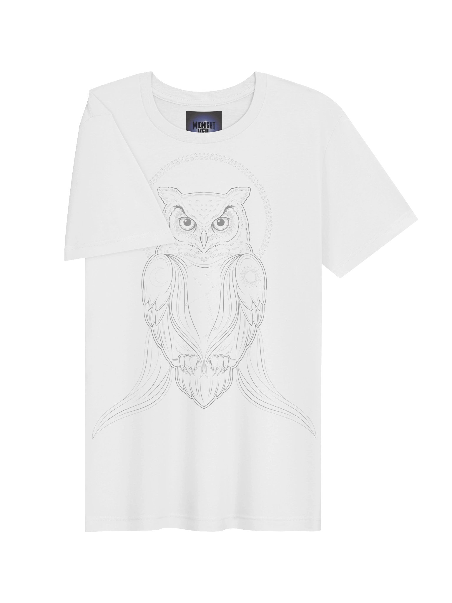 Mystic Owl Neon Line Art Tee product image (27)