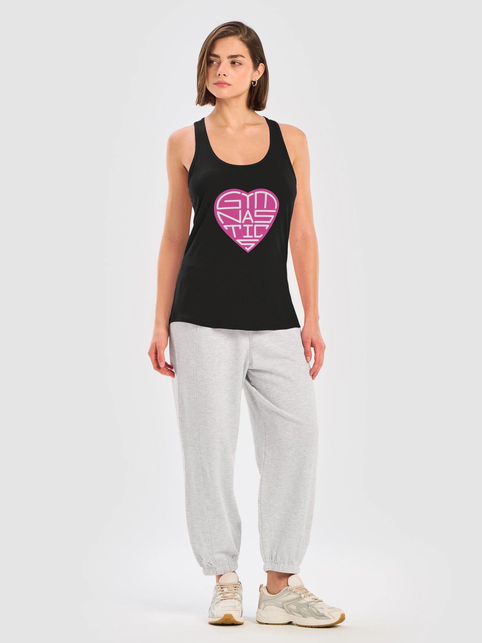 Heart-Shaped (Pink) Gymnastics Tank Top product image (5)