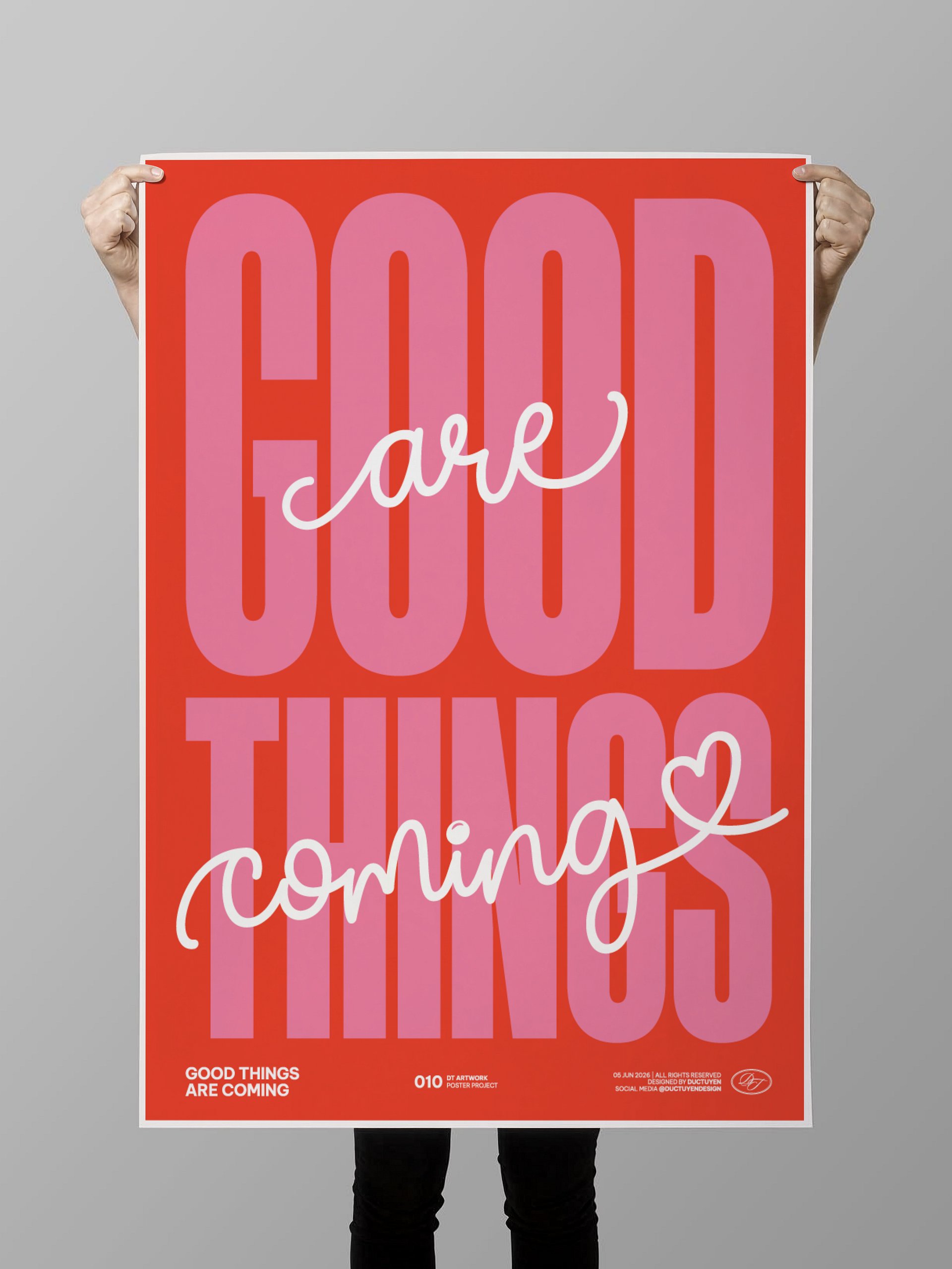 "GOOD THINGS ARE COMING" Print Poster (Unframe) product image (27)