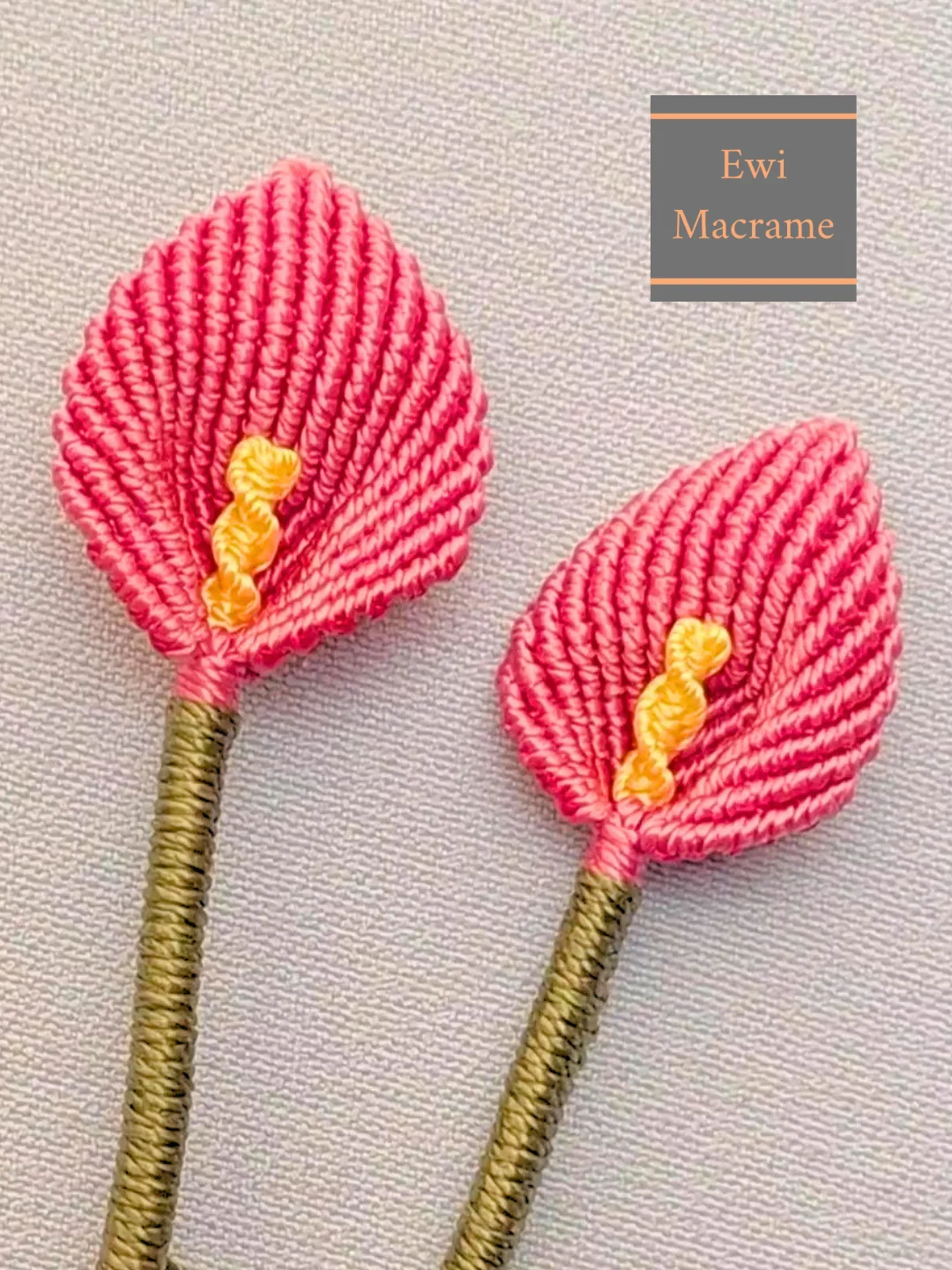 Micro Macrame Calla Lily – Photo Tutorial product image (1)