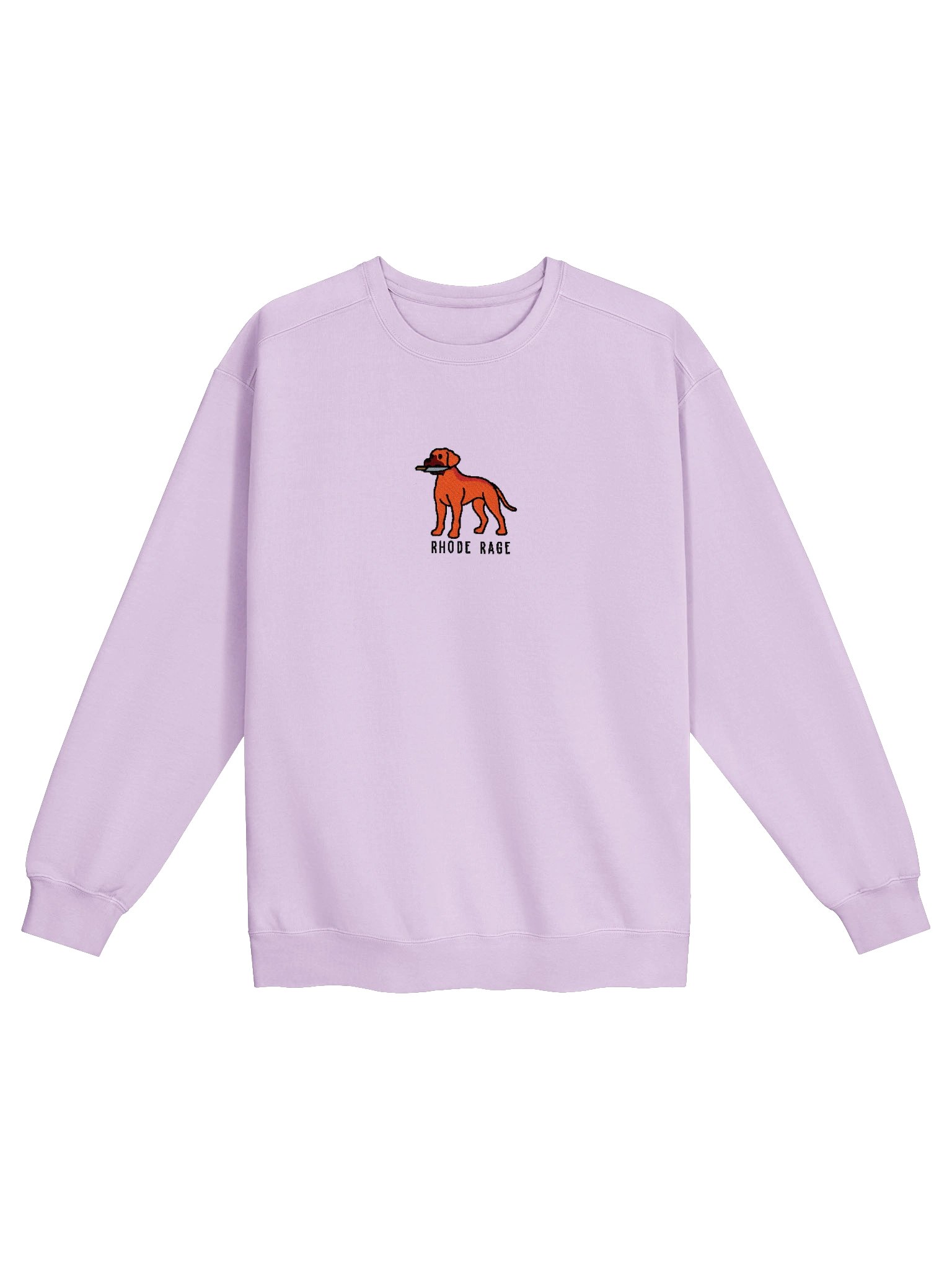 Rhode Rage Funny Chibi-Style Embroidered Premium Sweatshirt for Rhodesian Ridgeback(Red) Owners product image (33)