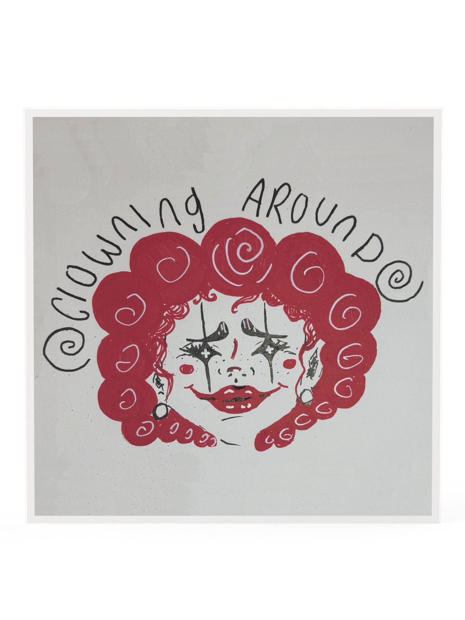 Clowning Around Hand-Drawn Poster product image (2)