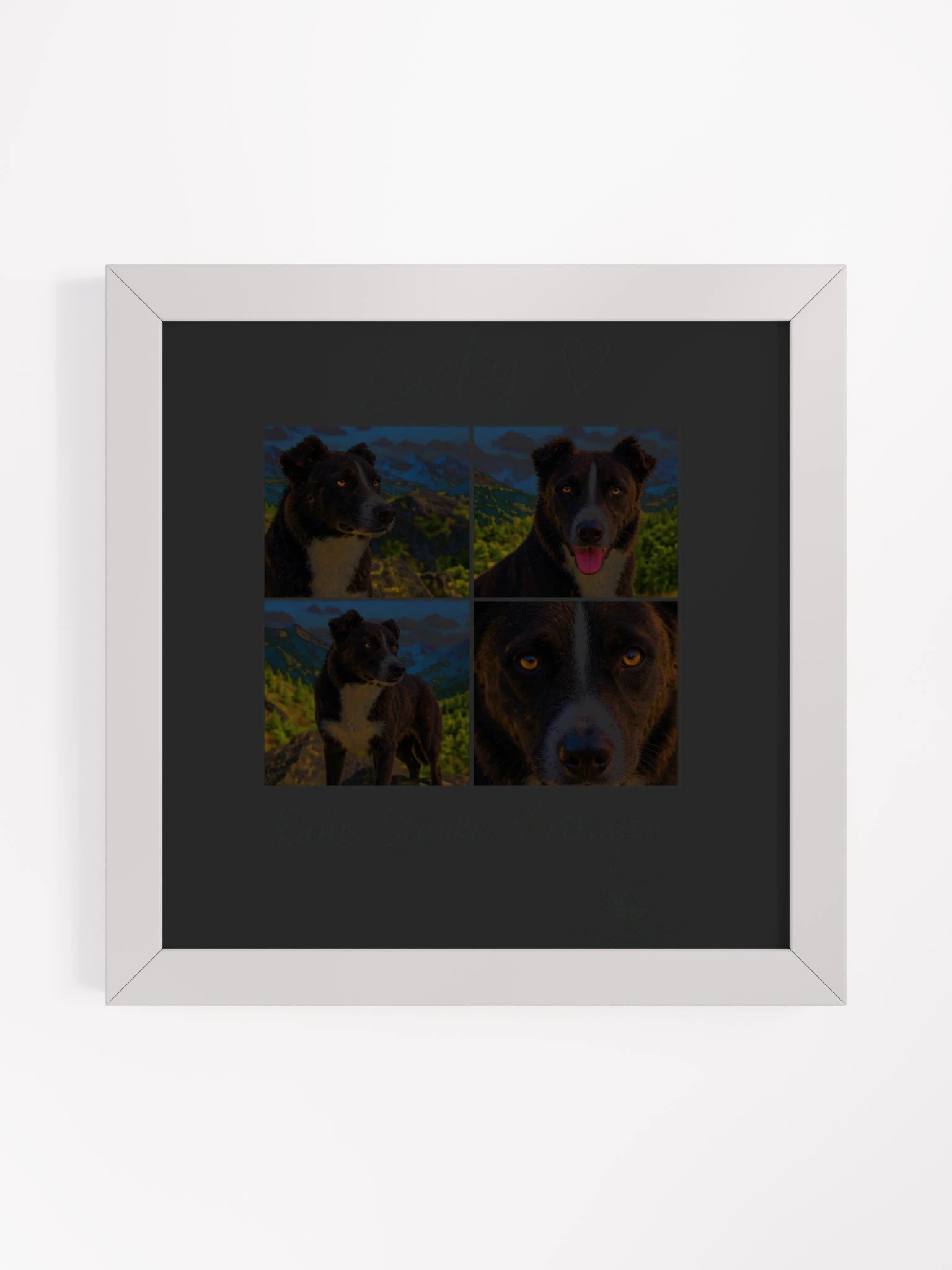 Lucky – Ruhe. Stärke. Vertrauen. Gerahmtes Poster product image (67)
