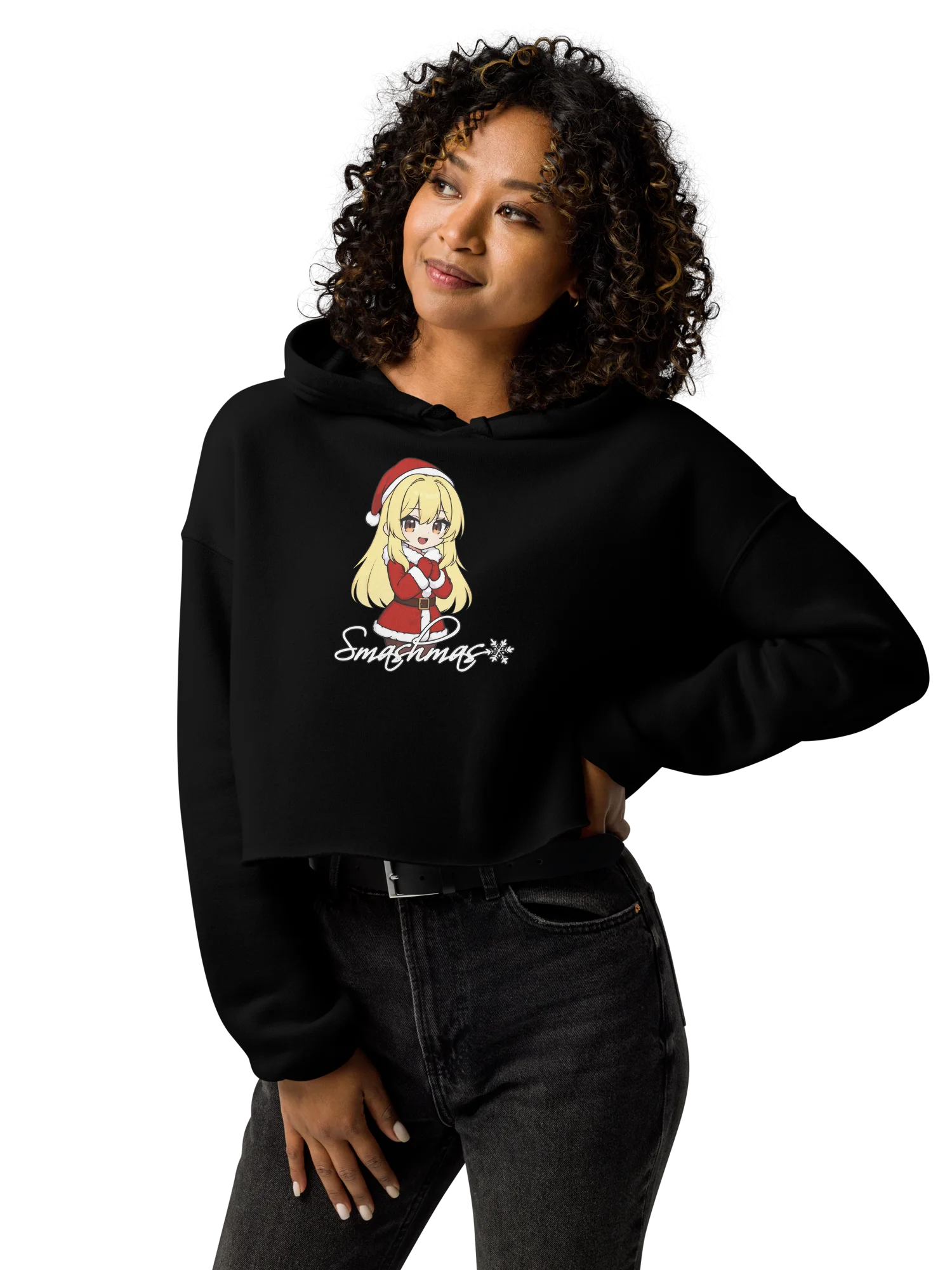 Smashmas 2025 Cropped Crimbus Chibi Hoodie product image (1)