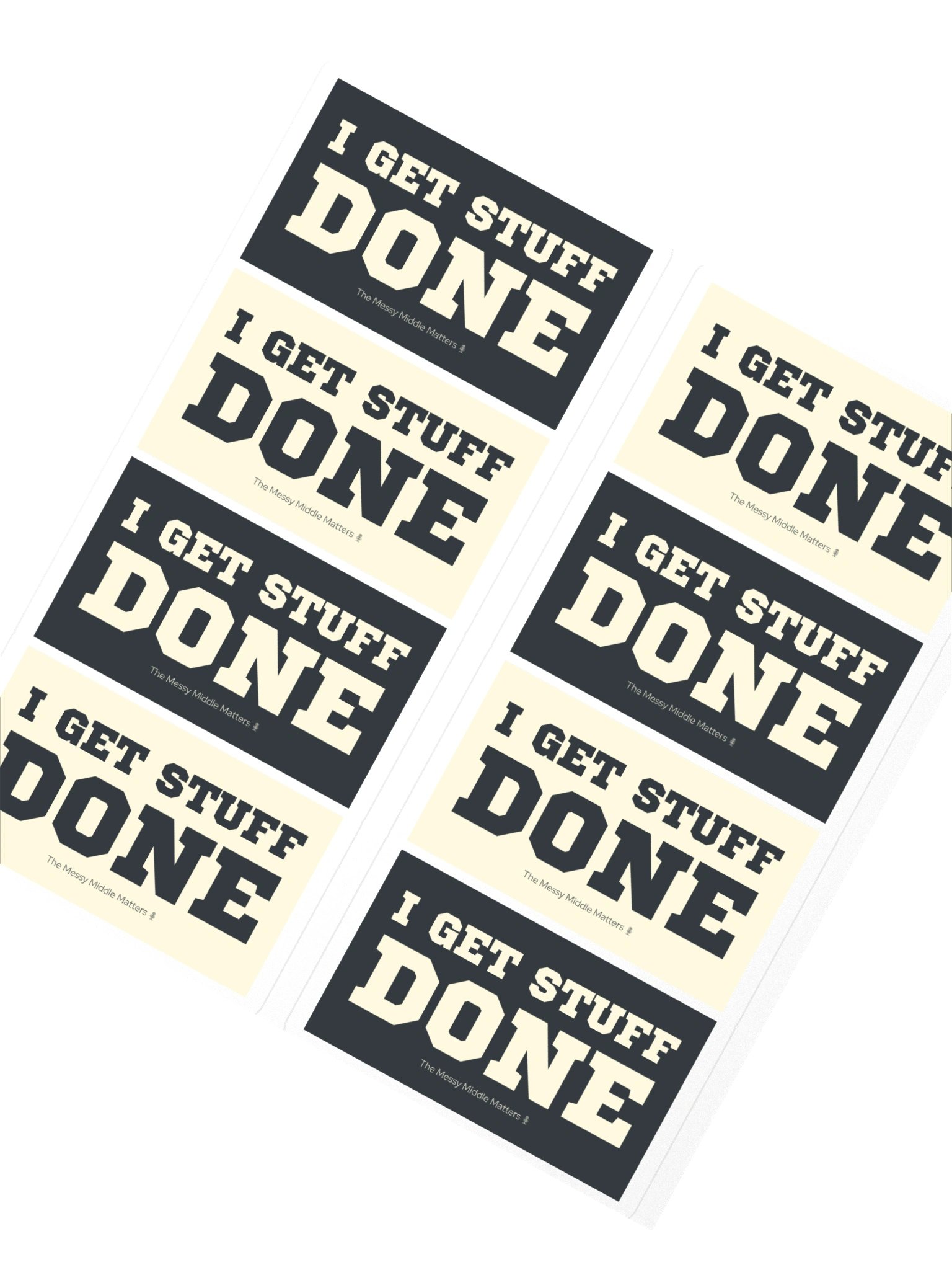 I Get Stuff Done — Smaller Sticker Sheet product image (2)