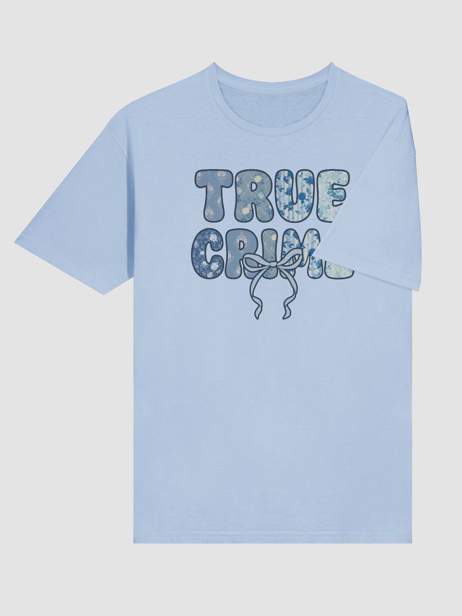 Coquette Bow Floral Tee for True Crime Lovers product image (75)