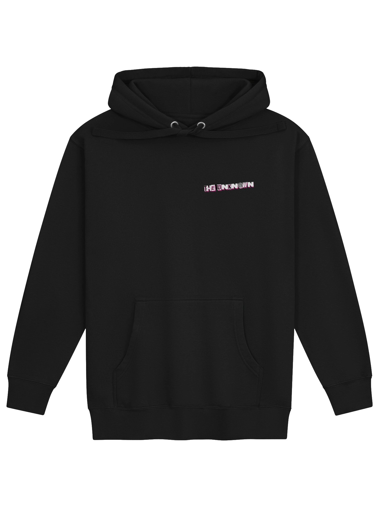 The Unknown basic black band hoodie double sided product image (1)