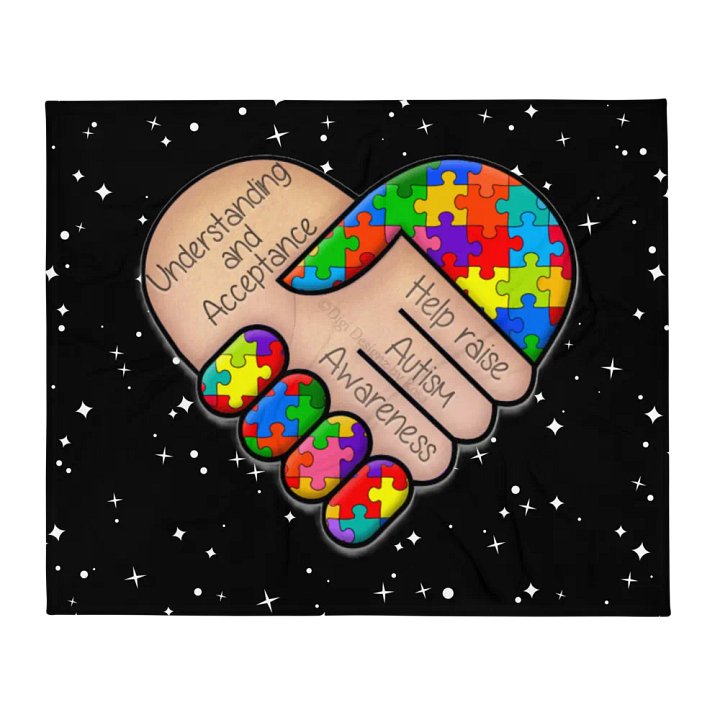 Autism Awareness Throw Blanket product image (2)