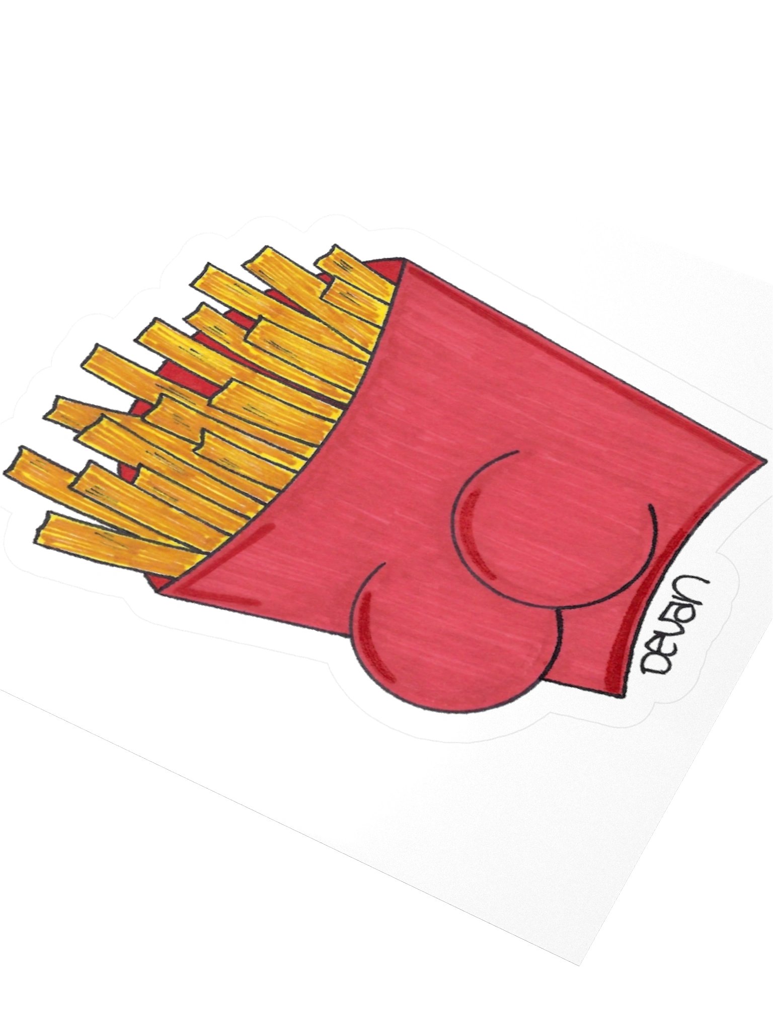 Butts: Fries Sticker product image (3)