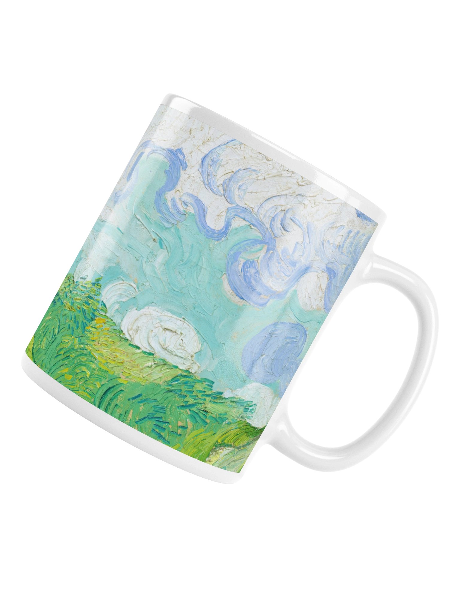 Green Wheat Fields, Auvers (Vincent van Gogh) Mug product image (7)