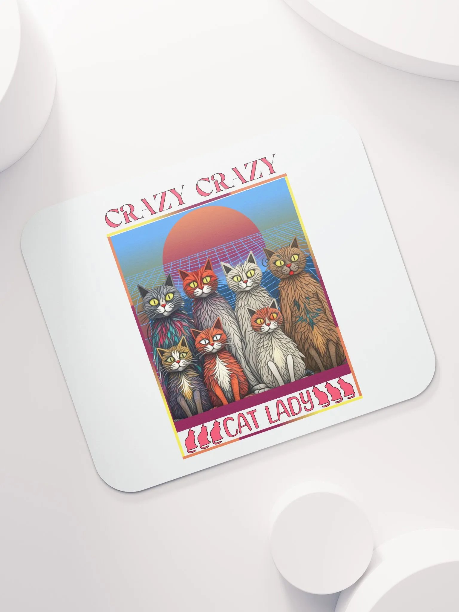 Crazy Crazy Cat Lady Mouse Pad product image (5)