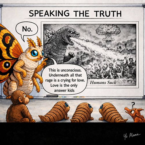 #Godzilla #mindfulness #consciousness #love